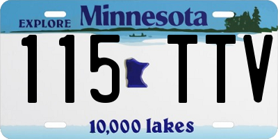 MN license plate 115TTV