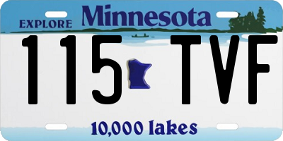 MN license plate 115TVF