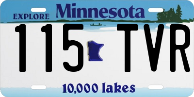 MN license plate 115TVR