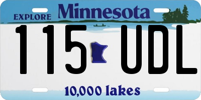MN license plate 115UDL