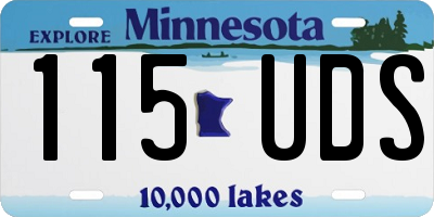 MN license plate 115UDS