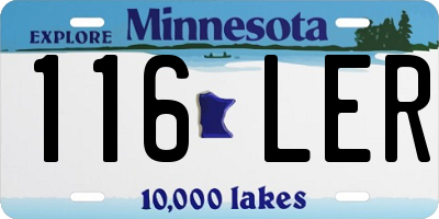 MN license plate 116LER