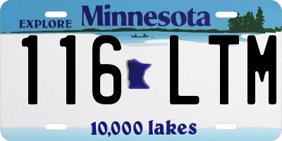 MN license plate 116LTM