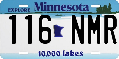 MN license plate 116NMR