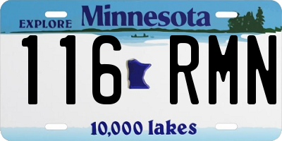 MN license plate 116RMN