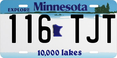 MN license plate 116TJT