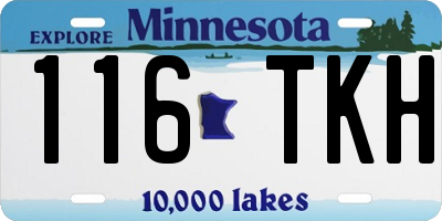 MN license plate 116TKH