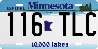 MN license plate 116TLC