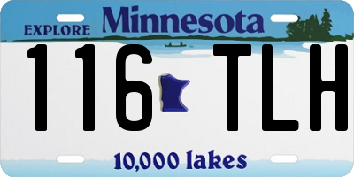 MN license plate 116TLH