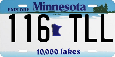 MN license plate 116TLL