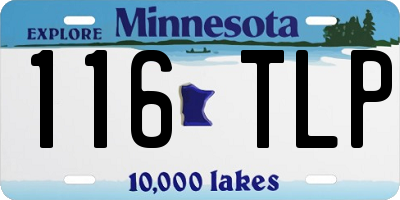 MN license plate 116TLP