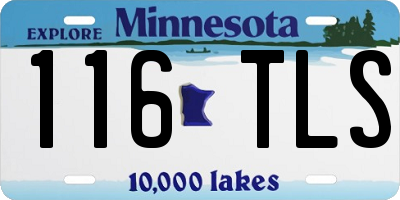 MN license plate 116TLS