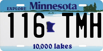 MN license plate 116TMH