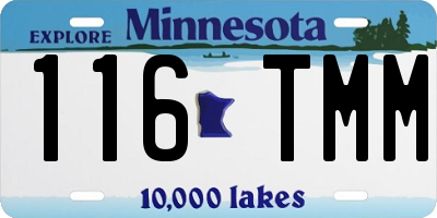 MN license plate 116TMM