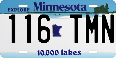 MN license plate 116TMN