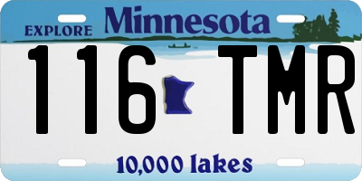 MN license plate 116TMR