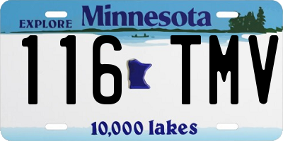 MN license plate 116TMV