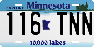 MN license plate 116TNN