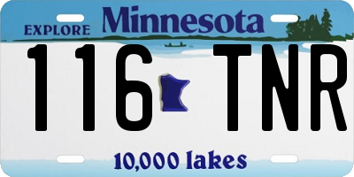 MN license plate 116TNR