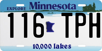 MN license plate 116TPH