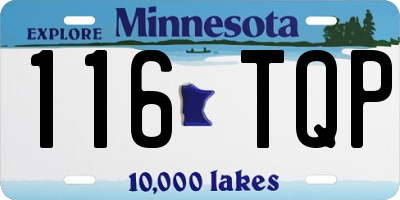 MN license plate 116TQP