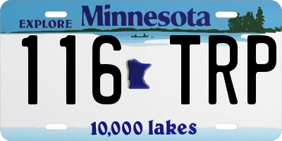 MN license plate 116TRP