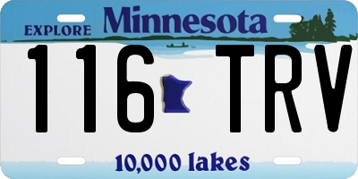 MN license plate 116TRV
