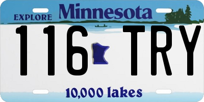 MN license plate 116TRY