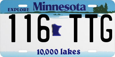 MN license plate 116TTG