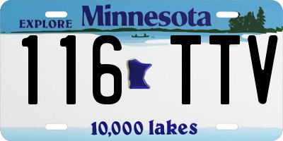 MN license plate 116TTV