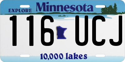 MN license plate 116UCJ