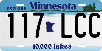 MN license plate 117LCC