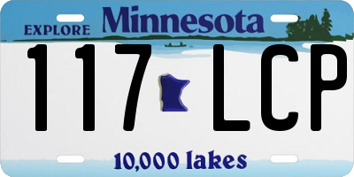 MN license plate 117LCP