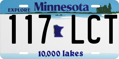MN license plate 117LCT