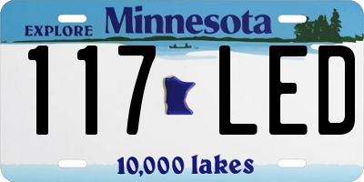 MN license plate 117LED