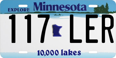 MN license plate 117LER