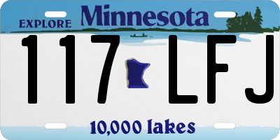 MN license plate 117LFJ