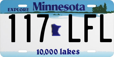 MN license plate 117LFL