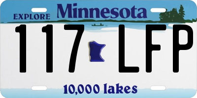 MN license plate 117LFP
