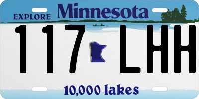 MN license plate 117LHH