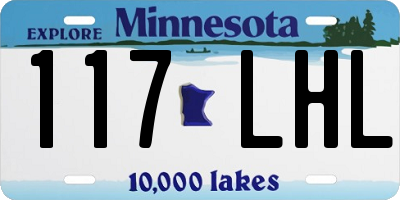 MN license plate 117LHL