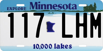 MN license plate 117LHM