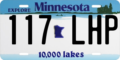 MN license plate 117LHP