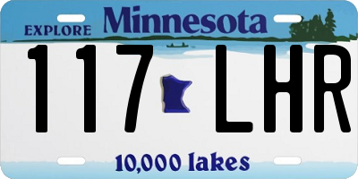 MN license plate 117LHR