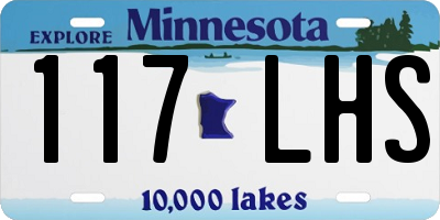 MN license plate 117LHS