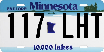 MN license plate 117LHT