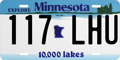 MN license plate 117LHU