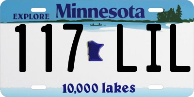 MN license plate 117LIL