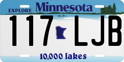 MN license plate 117LJB
