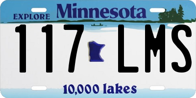 MN license plate 117LMS